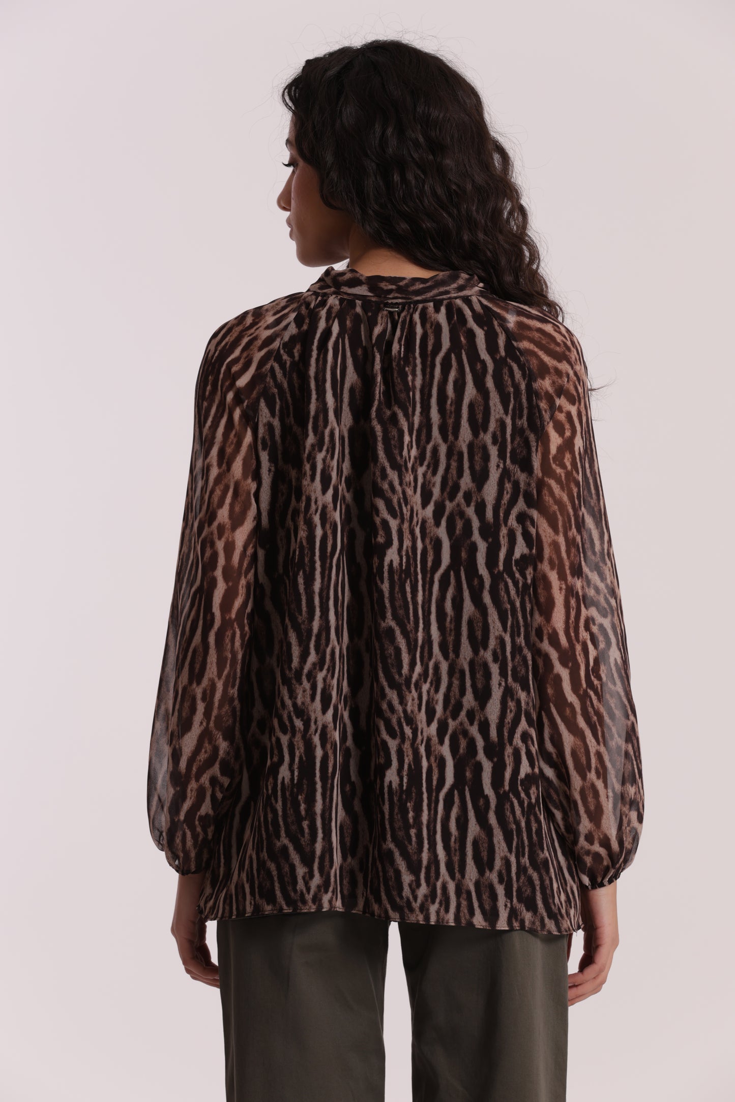 BLUSA CON FUSCIACCA FANTASIA ANIMALIER