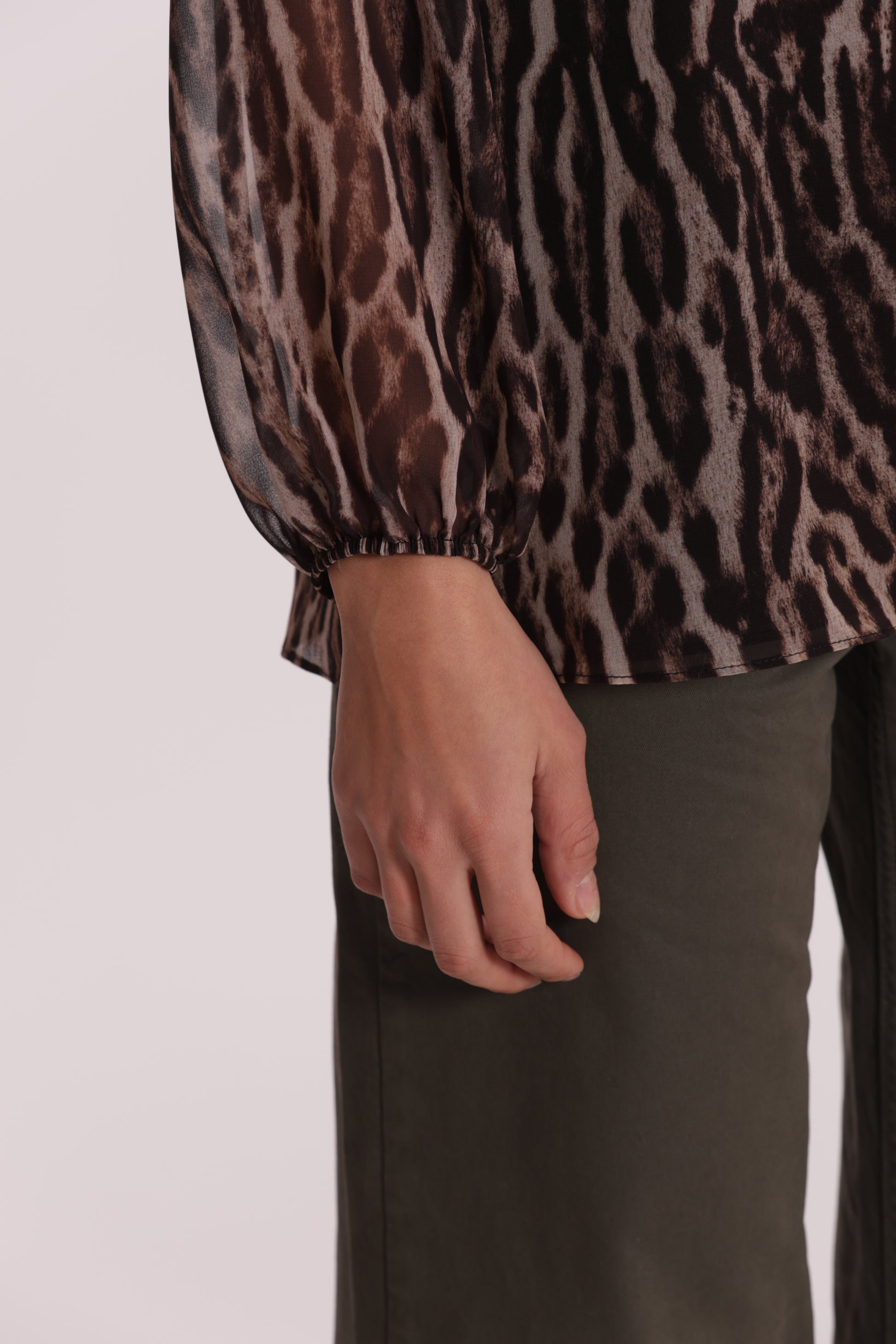 BLUSA CON FUSCIACCA FANTASIA ANIMALIER