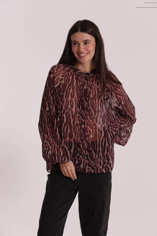 CAMICIA OVER FANTASIA ANIMALIER