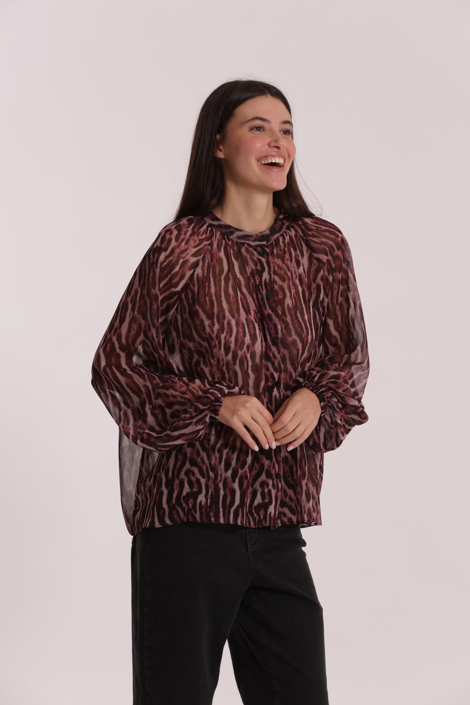 CAMICIA OVER FANTASIA ANIMALIER
