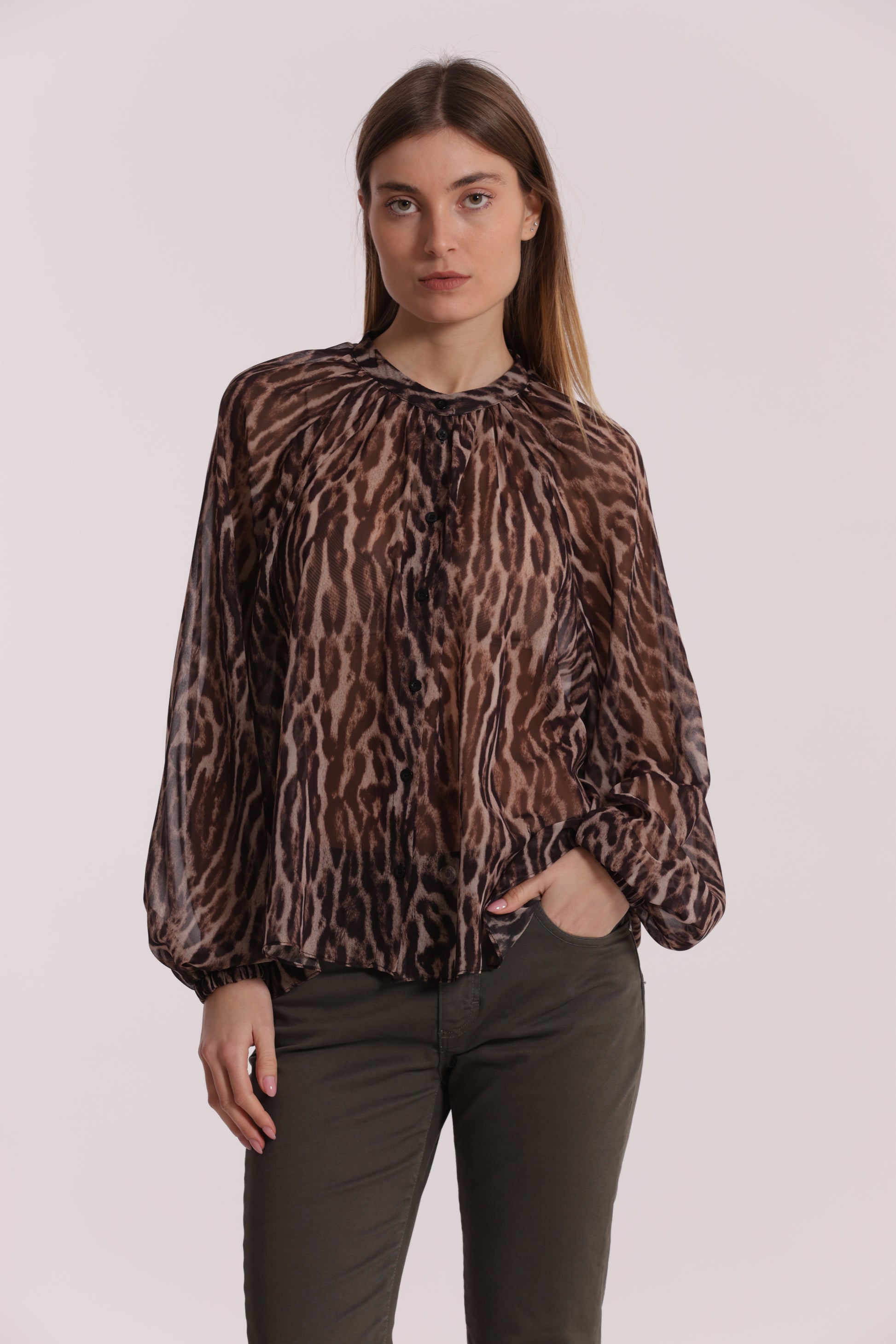 CAMICIA OVER FANTASIA ANIMALIER