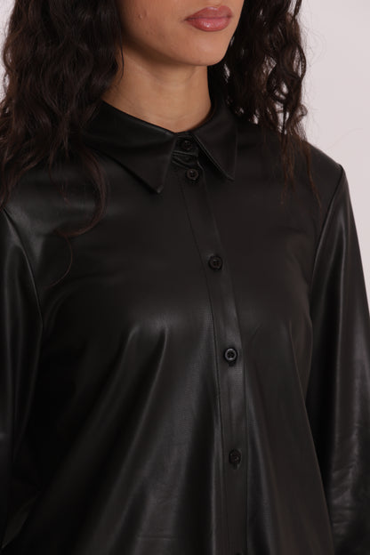 CAMICIA UOMO IN SIMIL PELLE