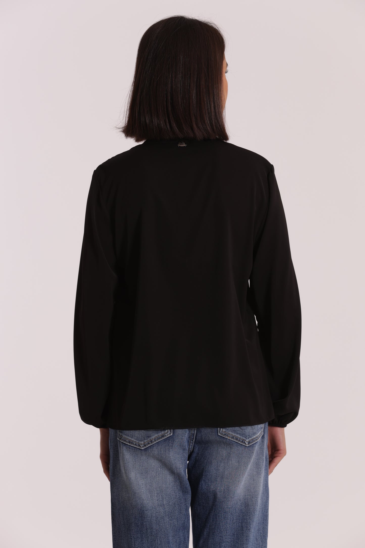 BLUSA CON PIEGHE IN SOLTON