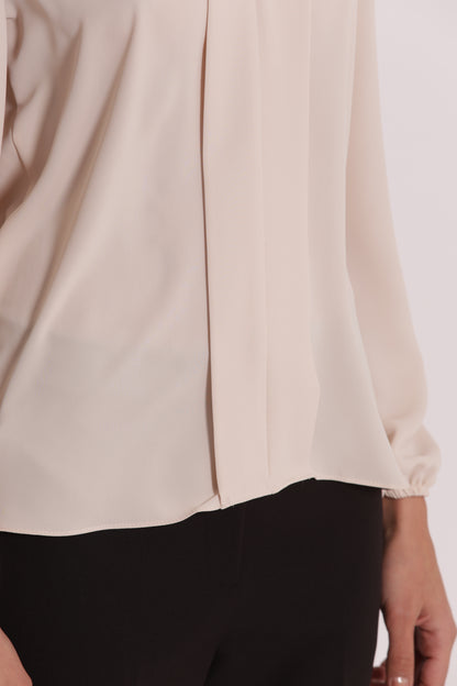 BLUSA CON PIEGHE IN SOLTON