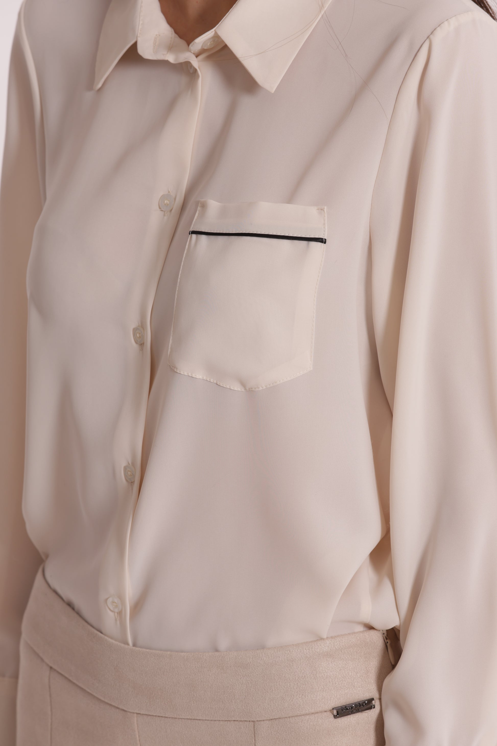 CAMICIA CON TASCHINO BICOLOR