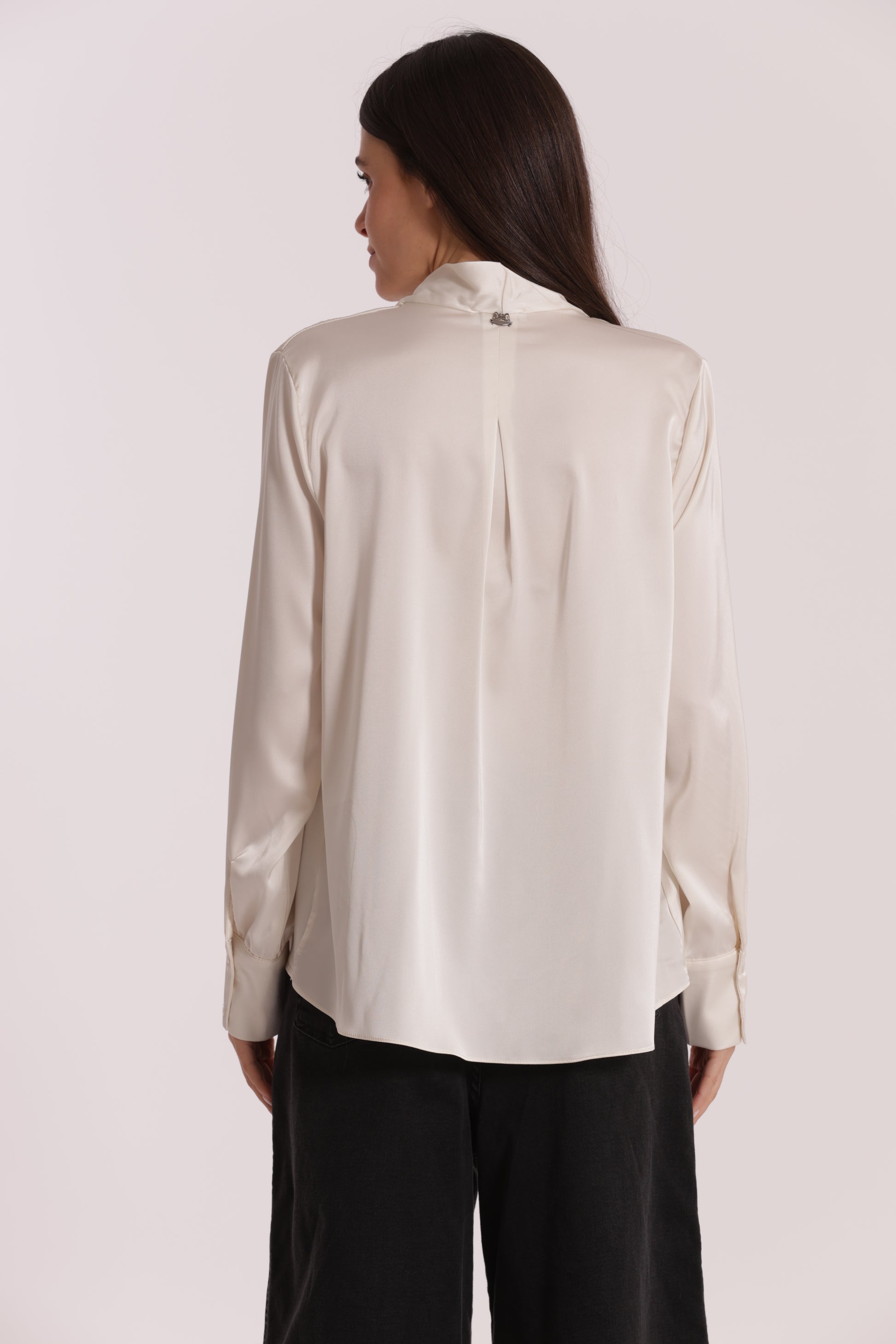 BLUSA INCROCIATA IN RASO