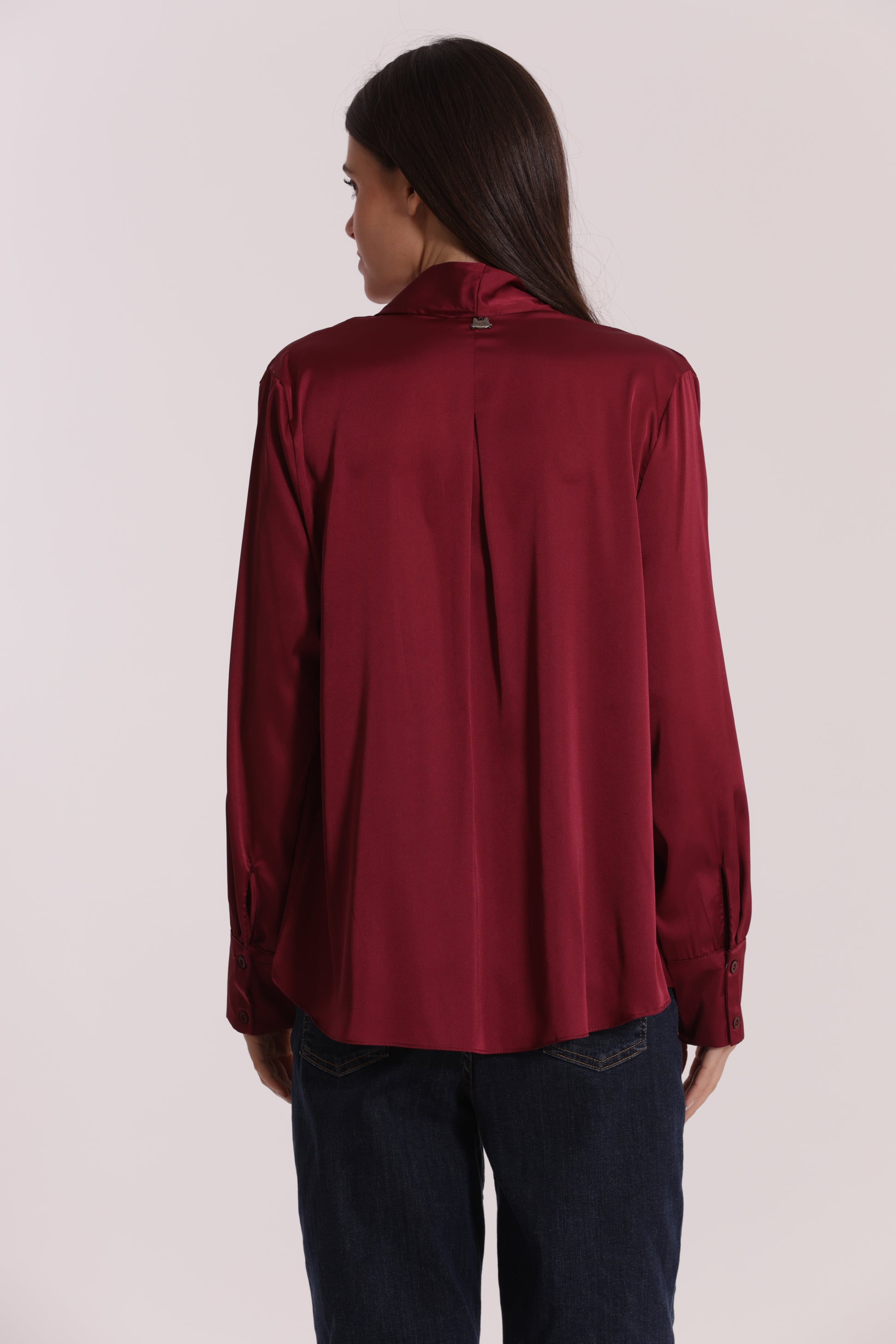 BLUSA INCROCIATA IN RASO