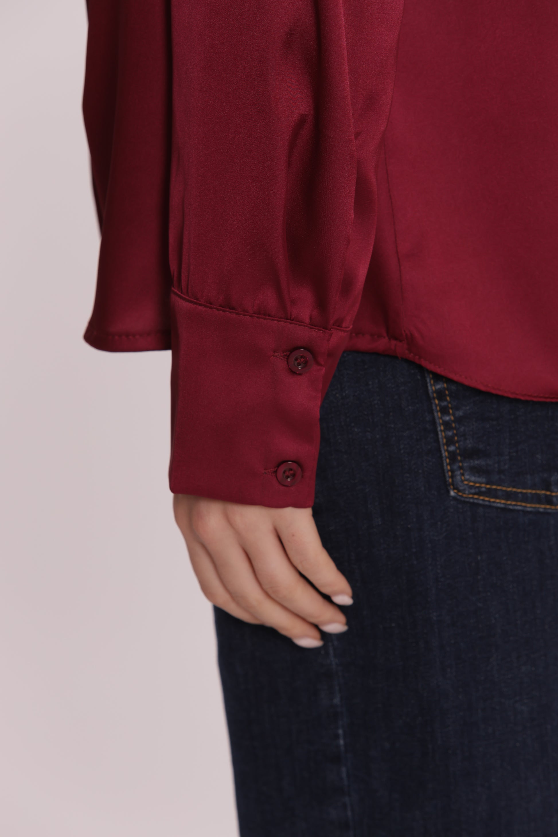 BLUSA INCROCIATA IN RASO