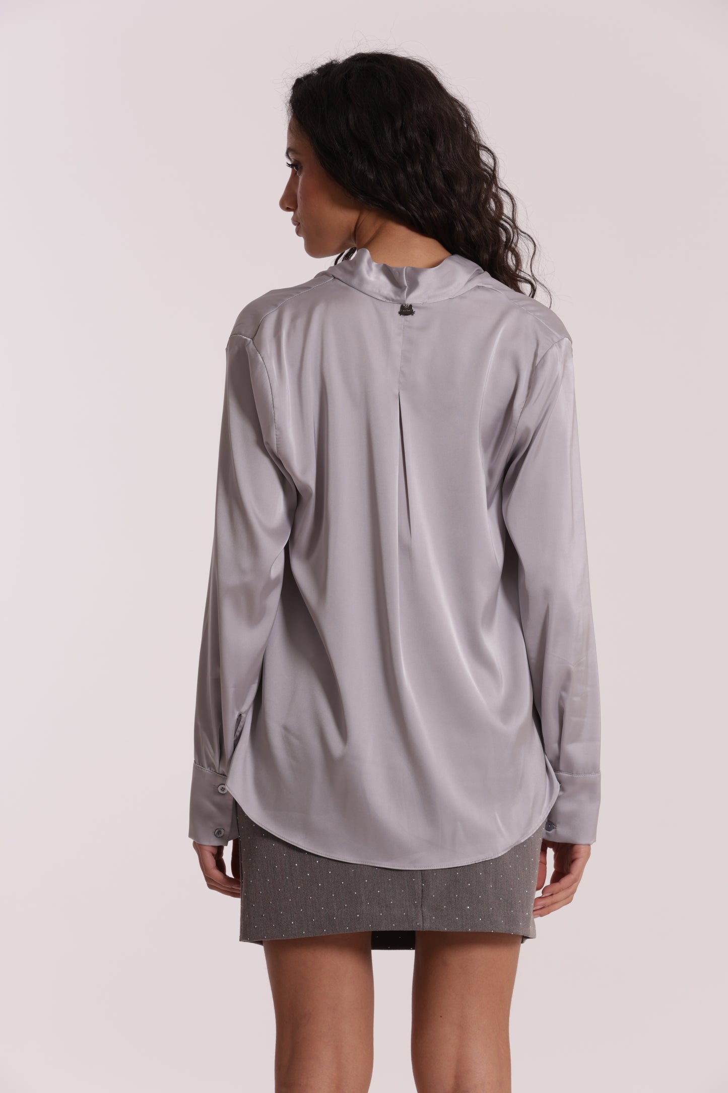 BLUSA INCROCIATA IN RASO