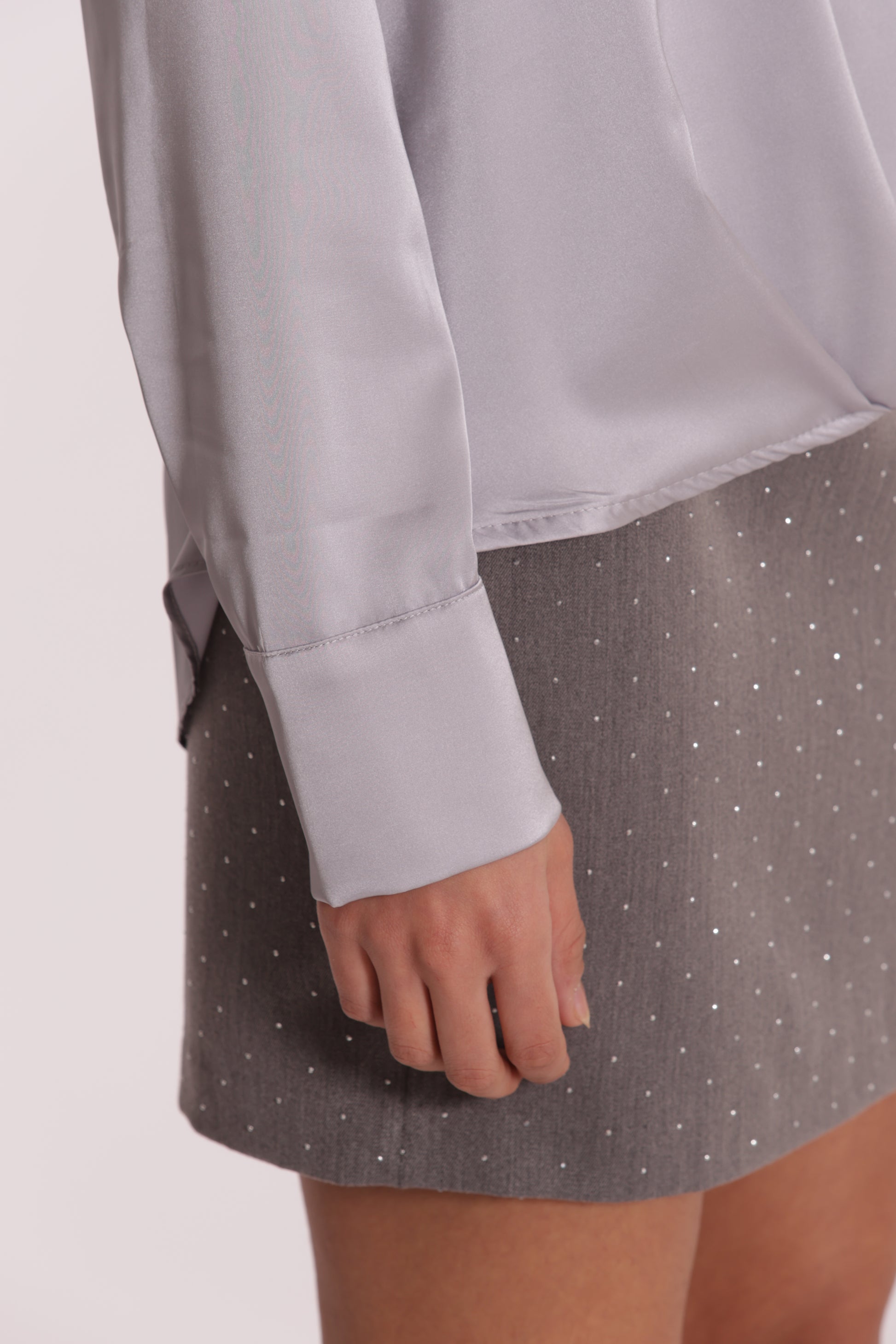 BLUSA INCROCIATA IN RASO