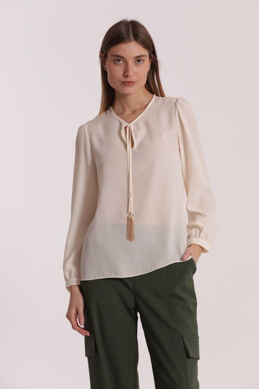 BLUSA CON FIOCCO