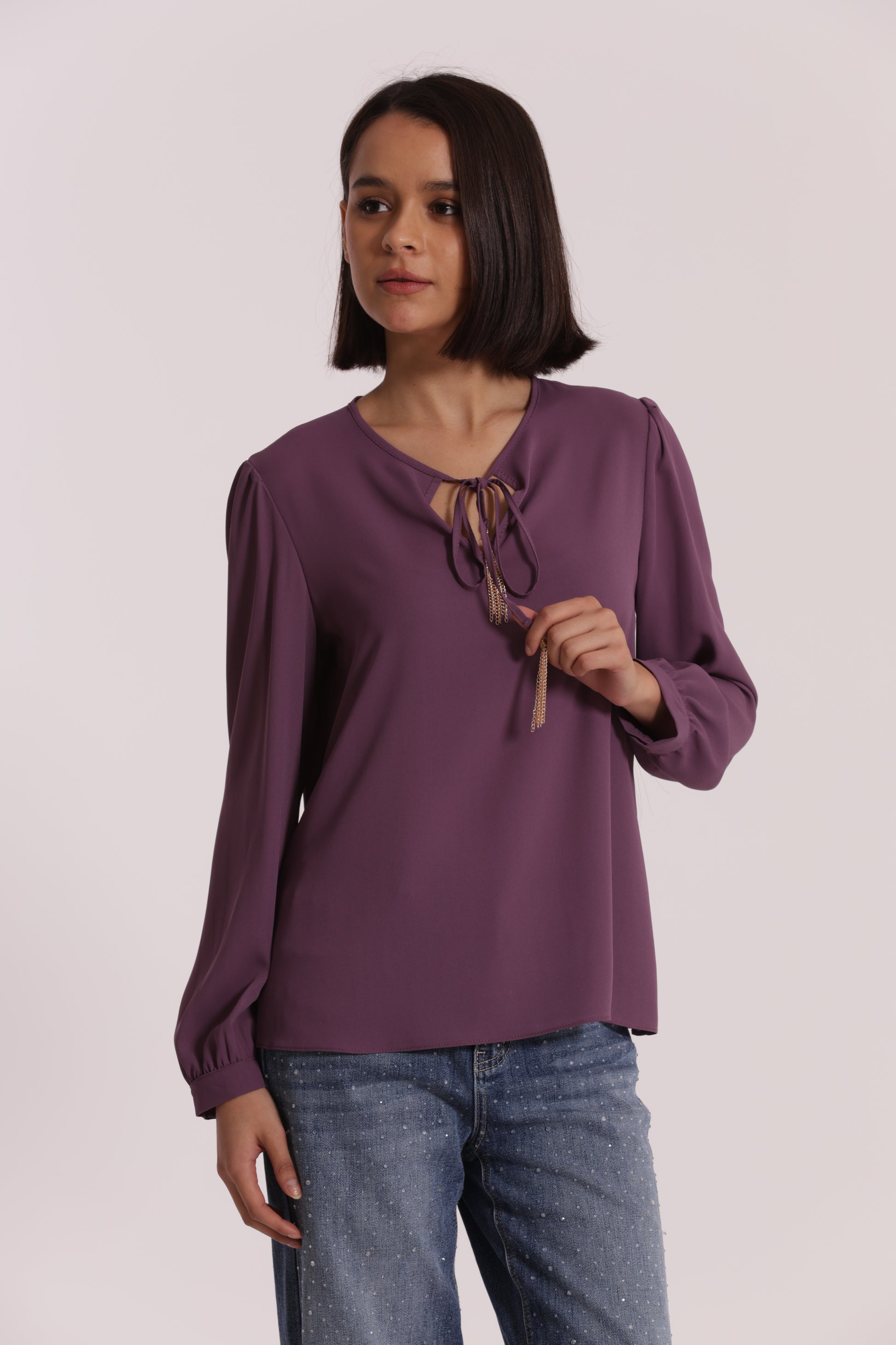 BLUSA CON FIOCCO