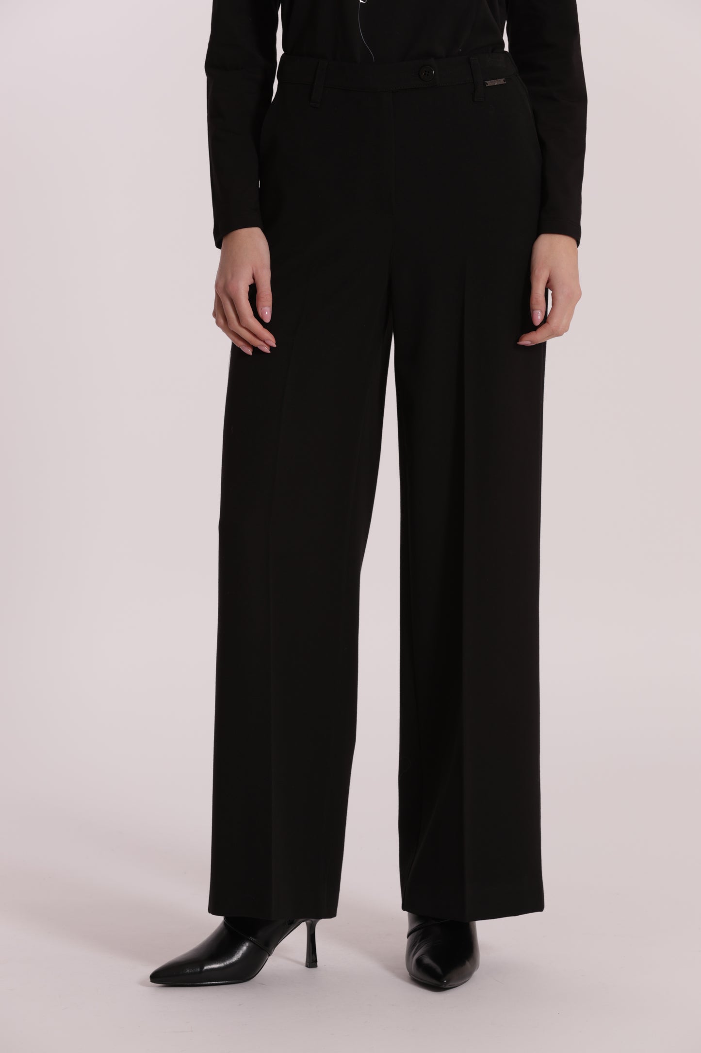 PANTALONE PALAZZO CON ELASTICO DIETRO IN POLYVISCOSA