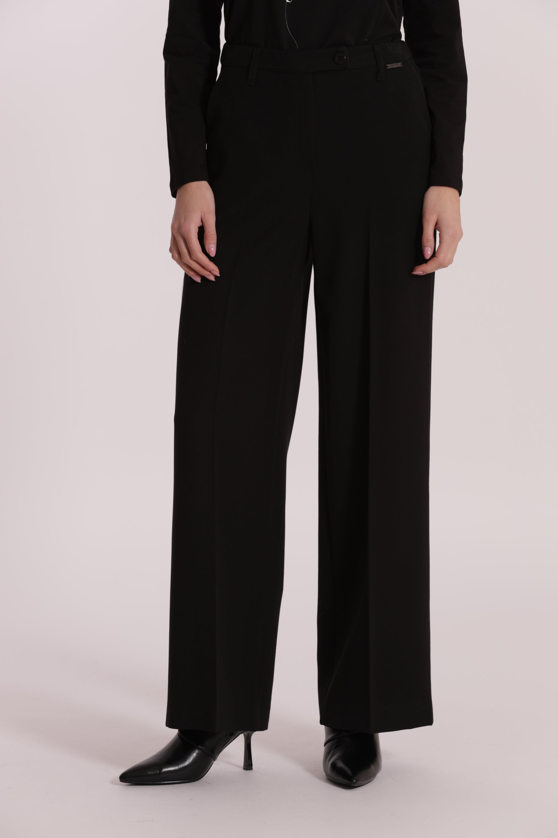 PANTALONE PALAZZO CON ELASTICO DIETRO IN POLYVISCOSA
