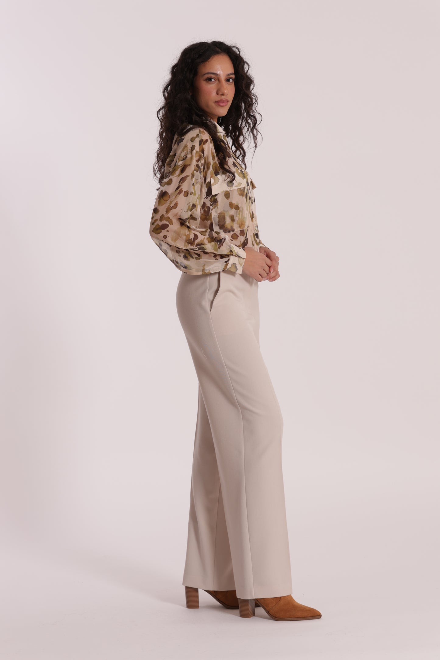 PANTALONE PALAZZO CON ELASTICO DIETRO IN POLYVISCOSA