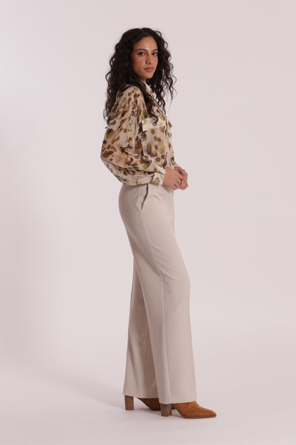 PANTALONE PALAZZO CON ELASTICO DIETRO IN POLYVISCOSA