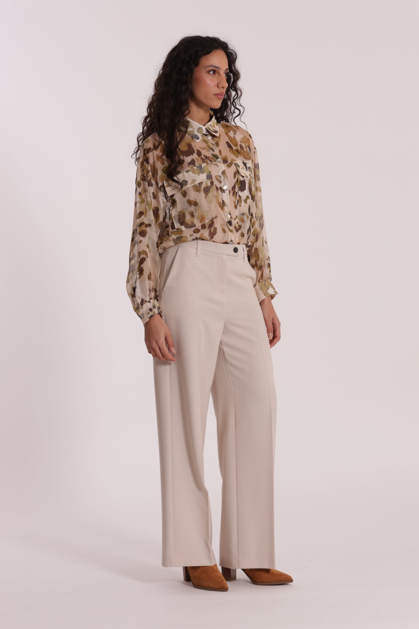 PANTALONE PALAZZO CON ELASTICO DIETRO IN POLYVISCOSA