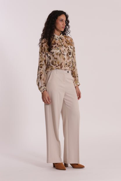 PANTALONE PALAZZO CON ELASTICO DIETRO IN POLYVISCOSA