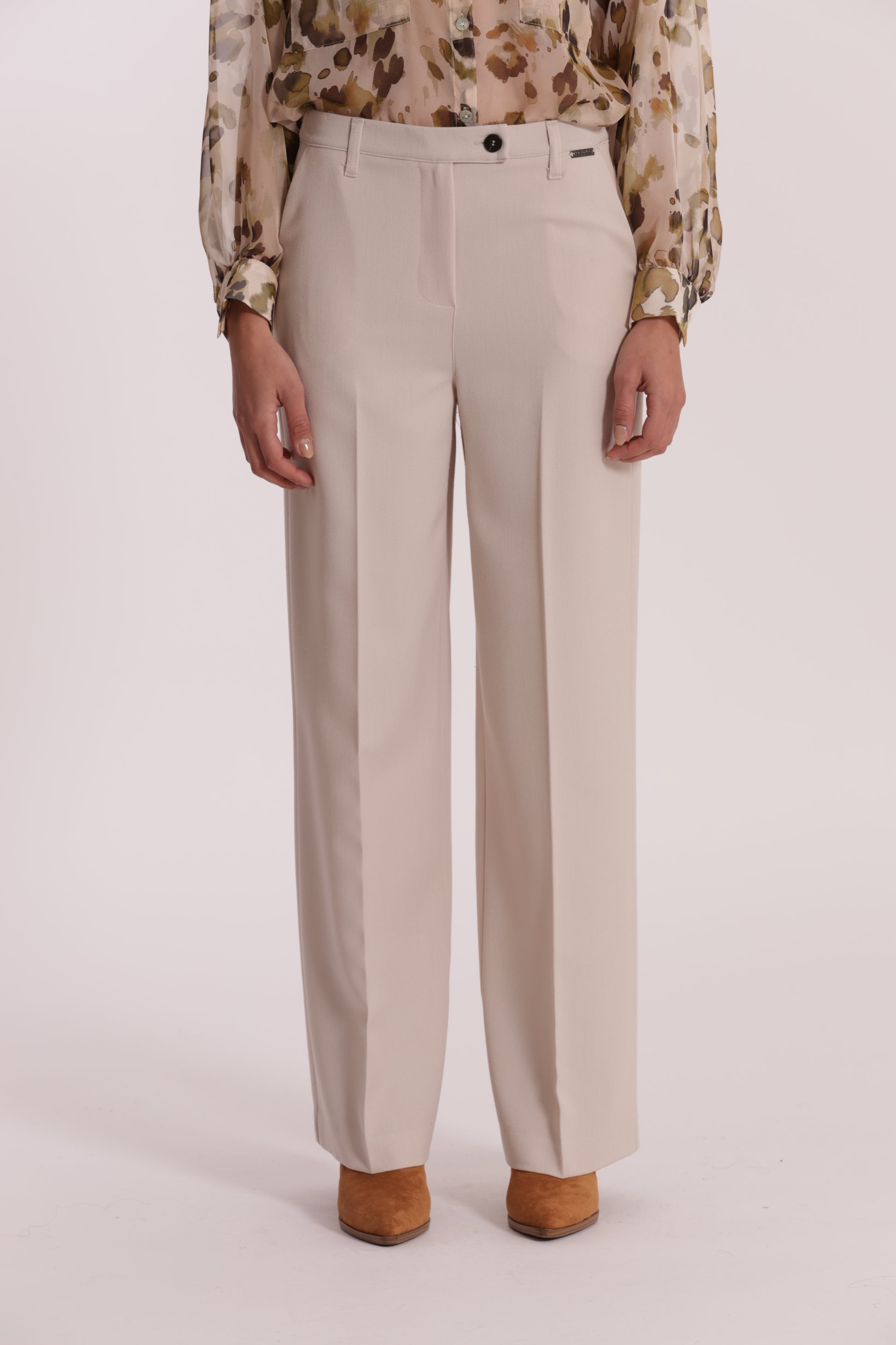 PANTALONE PALAZZO CON ELASTICO DIETRO IN POLYVISCOSA