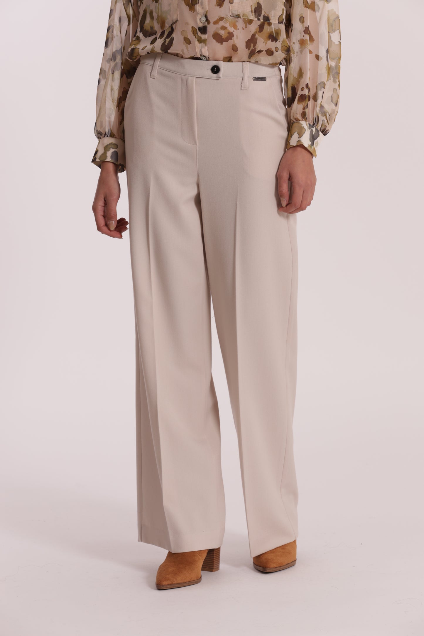 PANTALONE PALAZZO CON ELASTICO DIETRO IN POLYVISCOSA