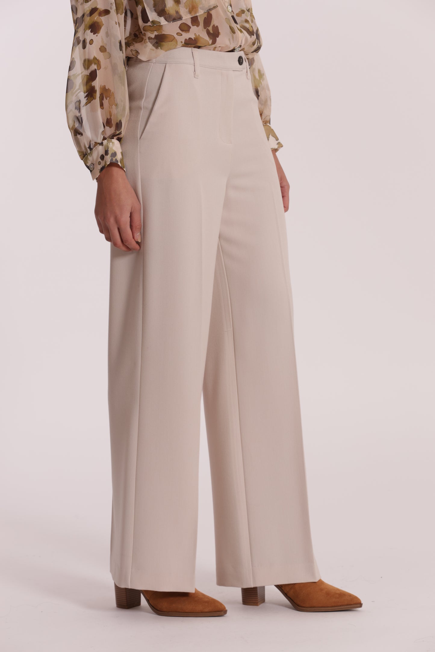 PANTALONE PALAZZO CON ELASTICO DIETRO IN POLYVISCOSA