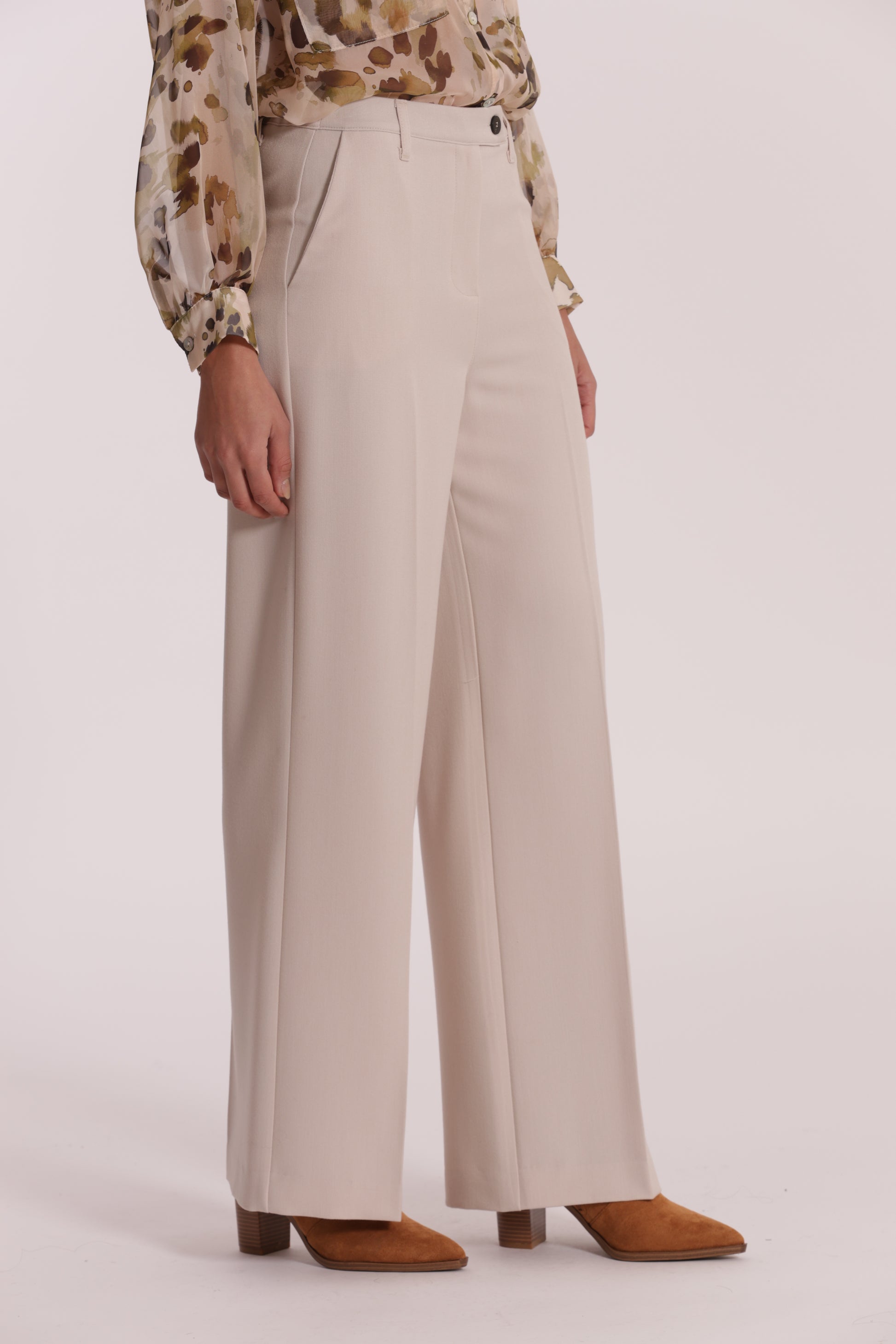 PANTALONE PALAZZO CON ELASTICO DIETRO IN POLYVISCOSA