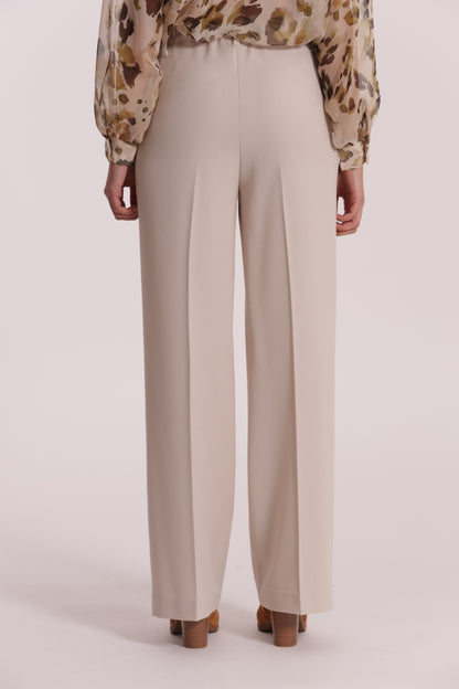 PANTALONE PALAZZO CON ELASTICO DIETRO IN POLYVISCOSA