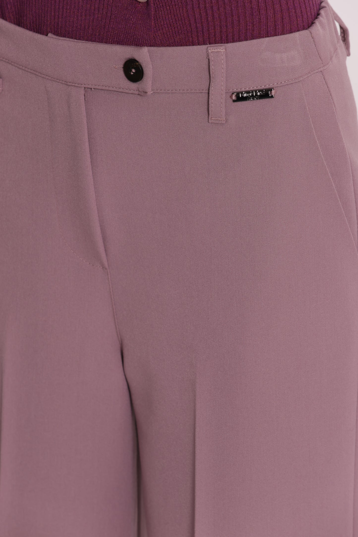 PANTALONE PALAZZO CON ELASTICO DIETRO IN POLYVISCOSA