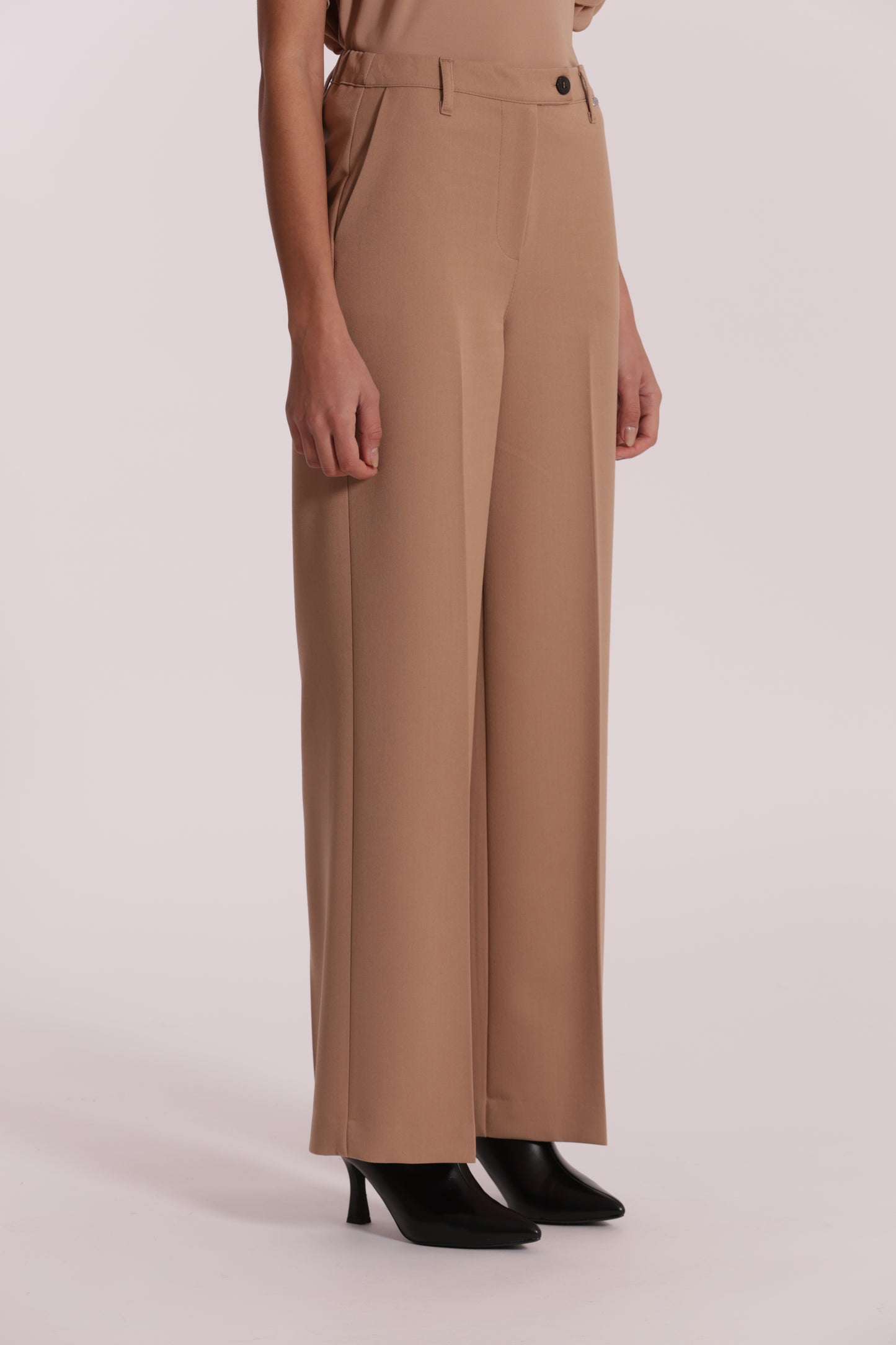 PANTALONE PALAZZO CON ELASTICO DIETRO IN POLYVISCOSA