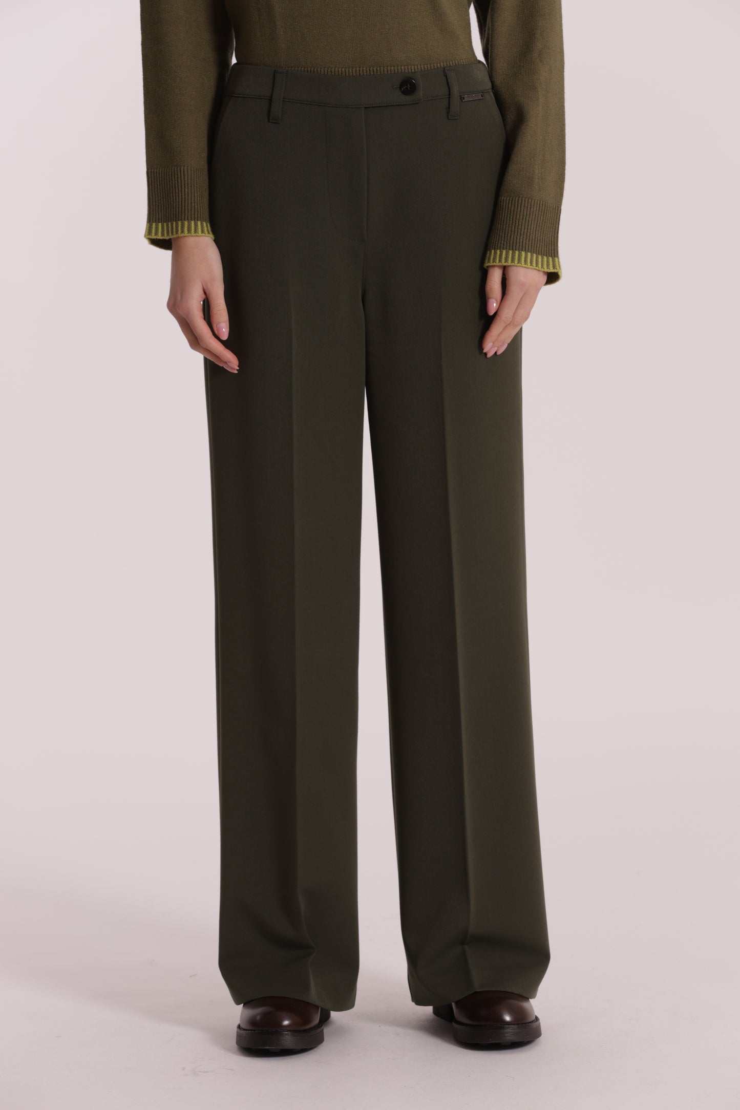 PANTALONE PALAZZO CON ELASTICO DIETRO IN POLYVISCOSA