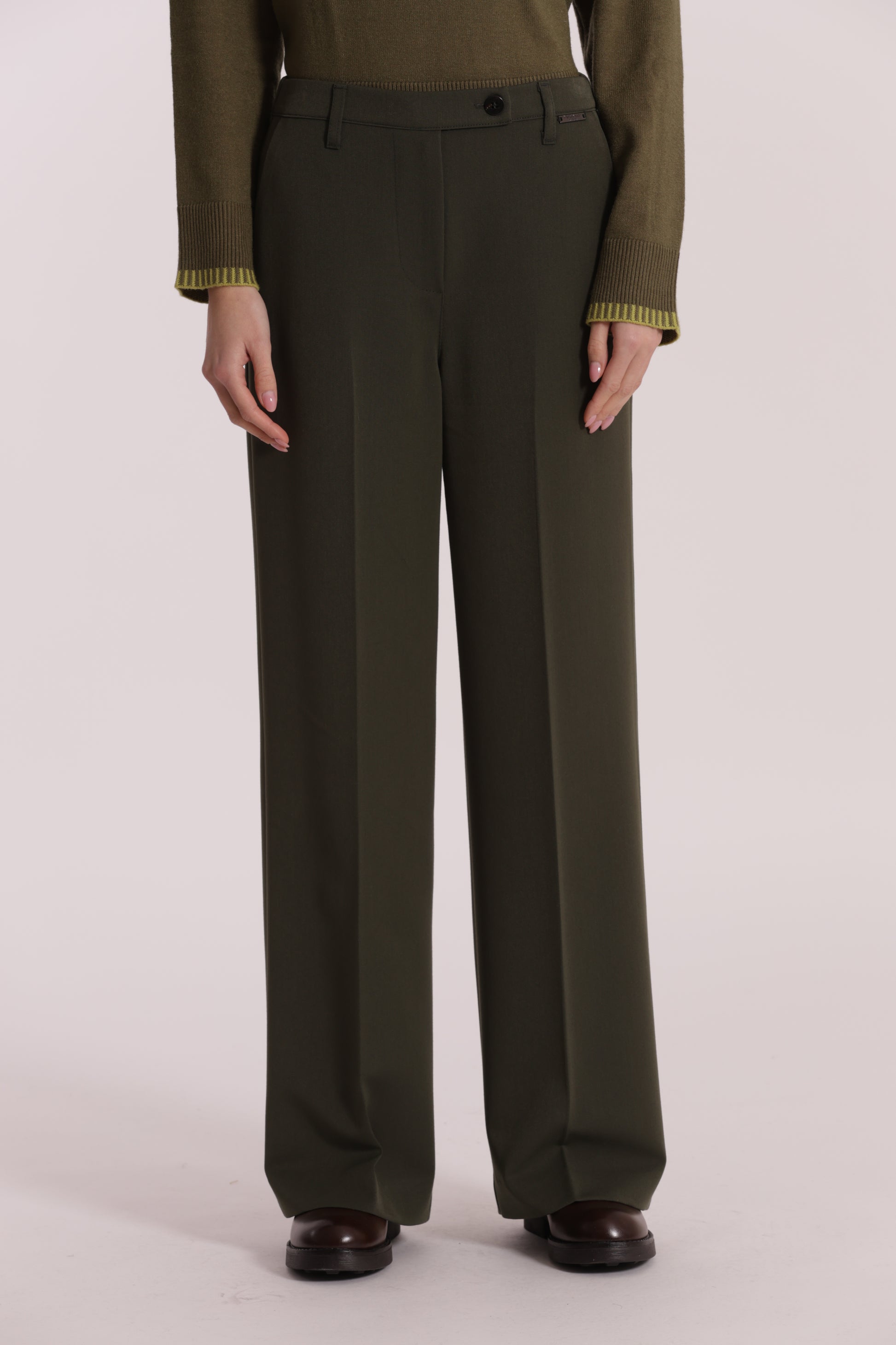 PANTALONE PALAZZO CON ELASTICO DIETRO IN POLYVISCOSA