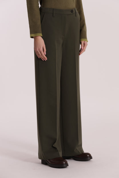 PANTALONE PALAZZO CON ELASTICO DIETRO IN POLYVISCOSA