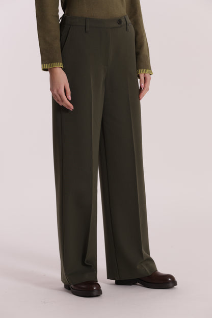PANTALONE PALAZZO CON ELASTICO DIETRO IN POLYVISCOSA
