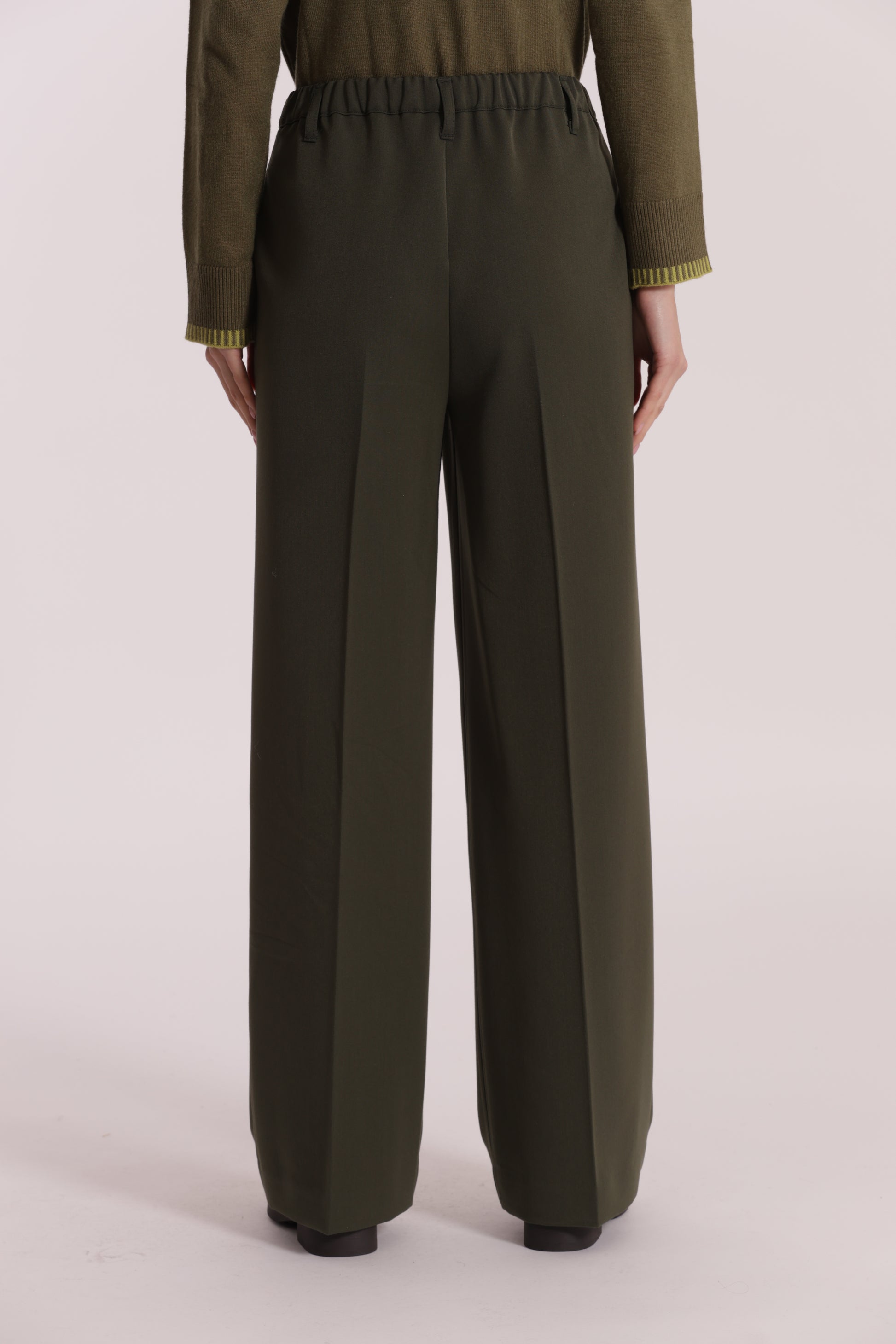 PANTALONE PALAZZO CON ELASTICO DIETRO IN POLYVISCOSA