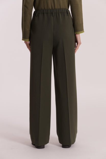 PANTALONE PALAZZO CON ELASTICO DIETRO IN POLYVISCOSA