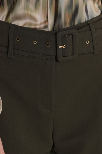 PANTALONE CROPPED CON CINTURA IN POLYVISCOSA
