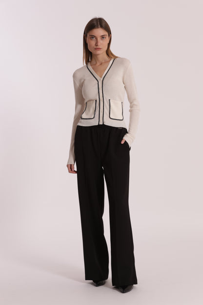PANTALONE JOGGER PALAZZO IN POLYVISCOSA