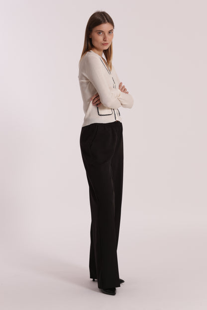 PANTALONE JOGGER PALAZZO IN POLYVISCOSA