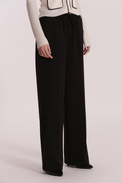 PANTALONE JOGGER PALAZZO IN POLYVISCOSA