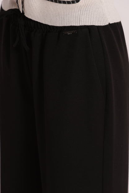 PANTALONE JOGGER PALAZZO IN POLYVISCOSA