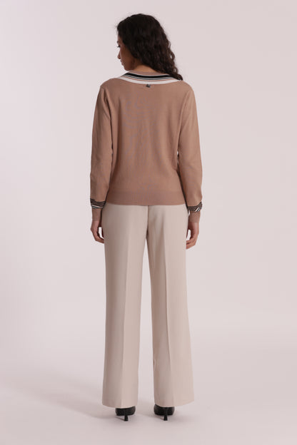 PANTALONE JOGGER PALAZZO IN POLYVISCOSA