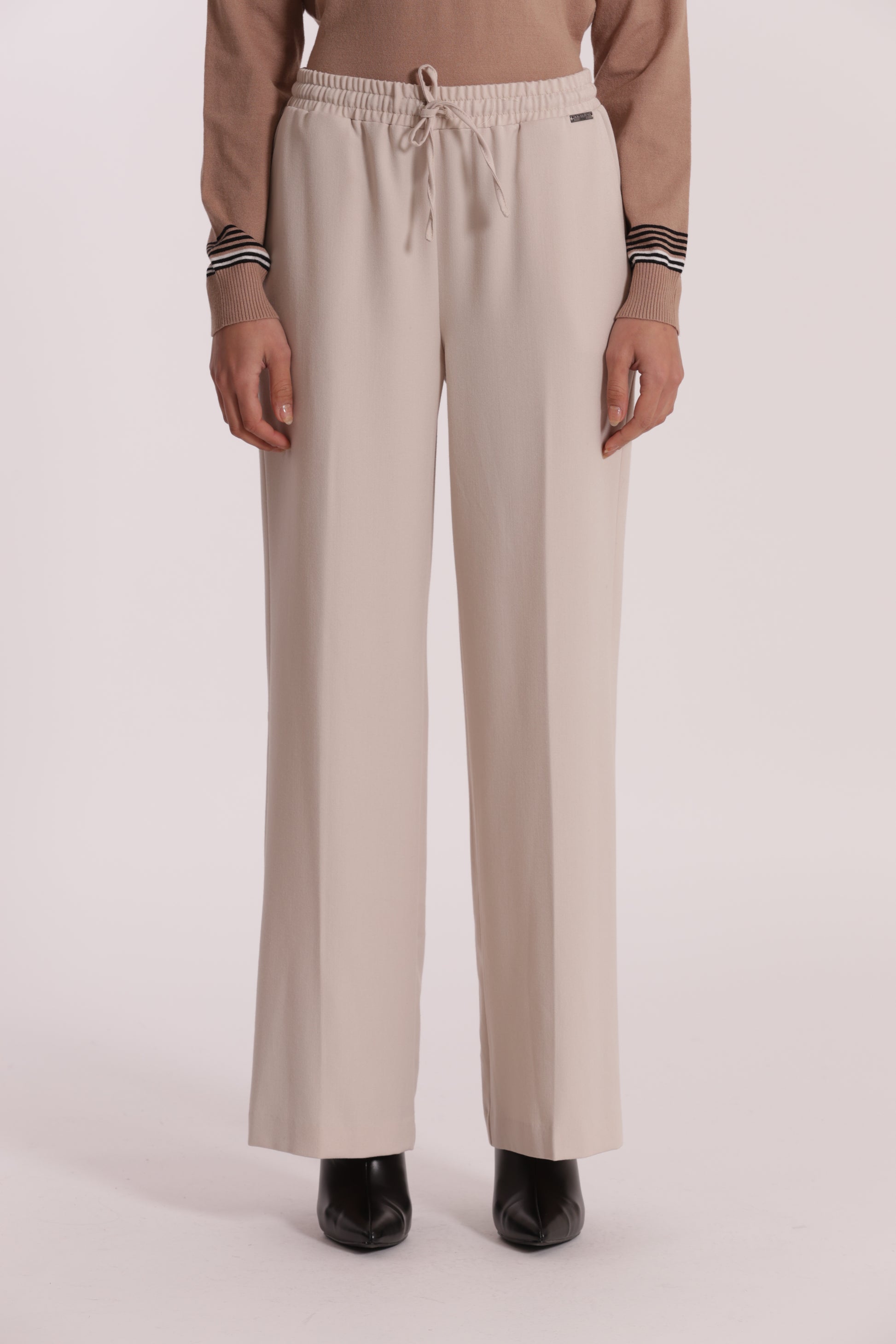 PANTALONE JOGGER PALAZZO IN POLYVISCOSA
