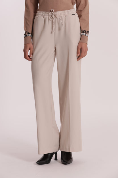 PANTALONE JOGGER PALAZZO IN POLYVISCOSA