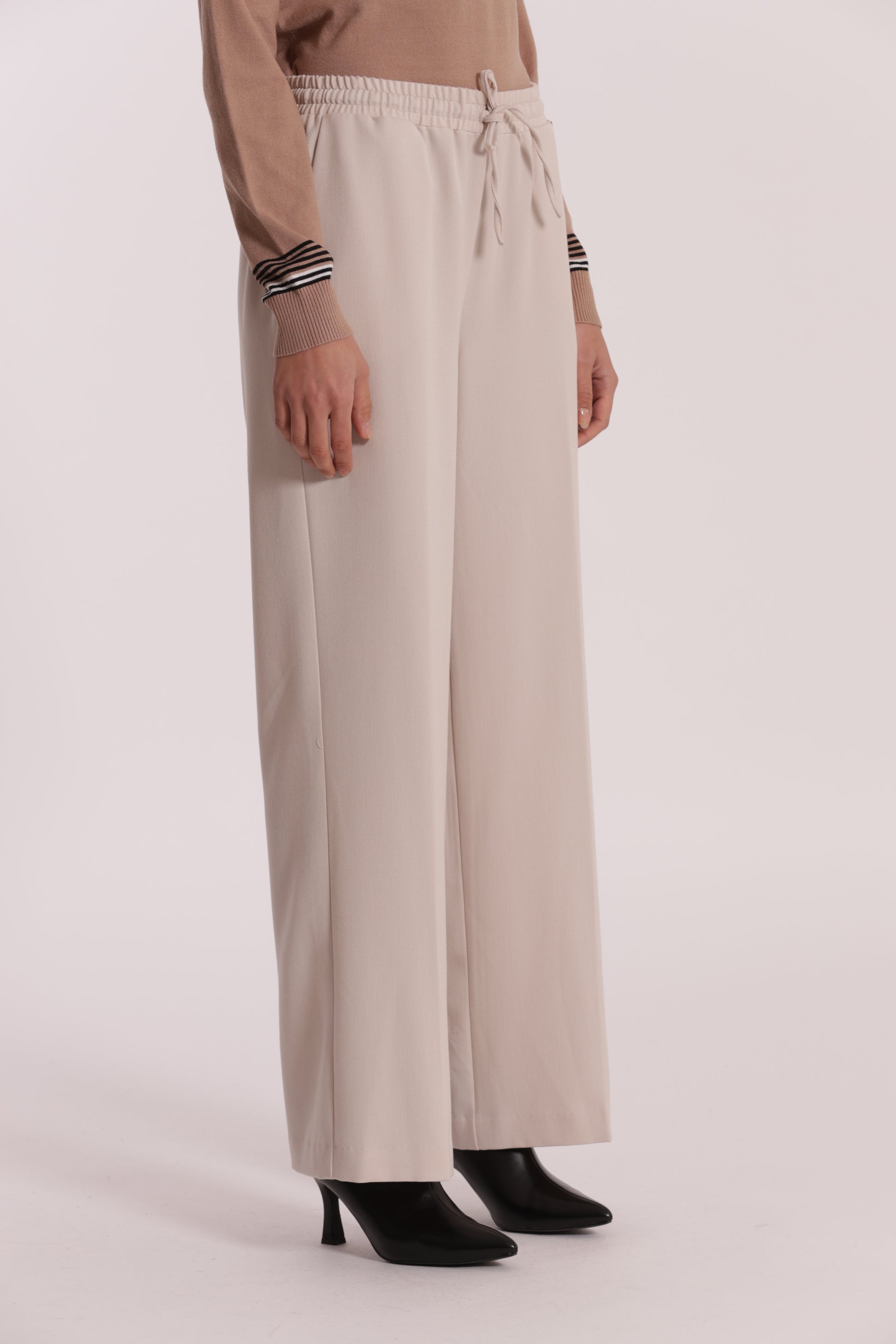 PANTALONE JOGGER PALAZZO IN POLYVISCOSA