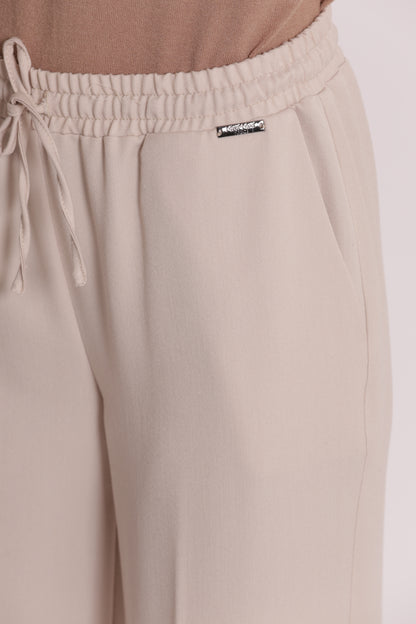 PANTALONE JOGGER PALAZZO IN POLYVISCOSA