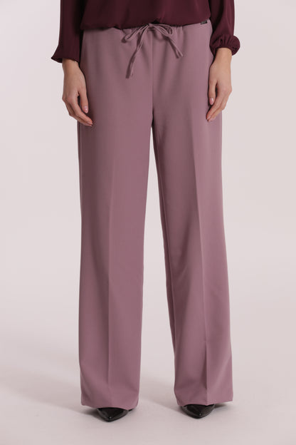 PANTALONE JOGGER PALAZZO IN POLYVISCOSA