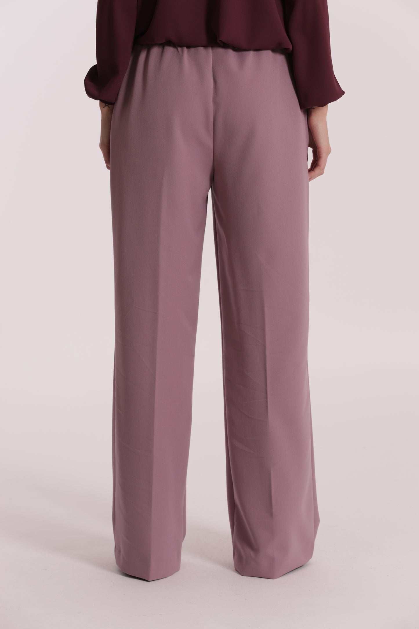 PANTALONE JOGGER PALAZZO IN POLYVISCOSA