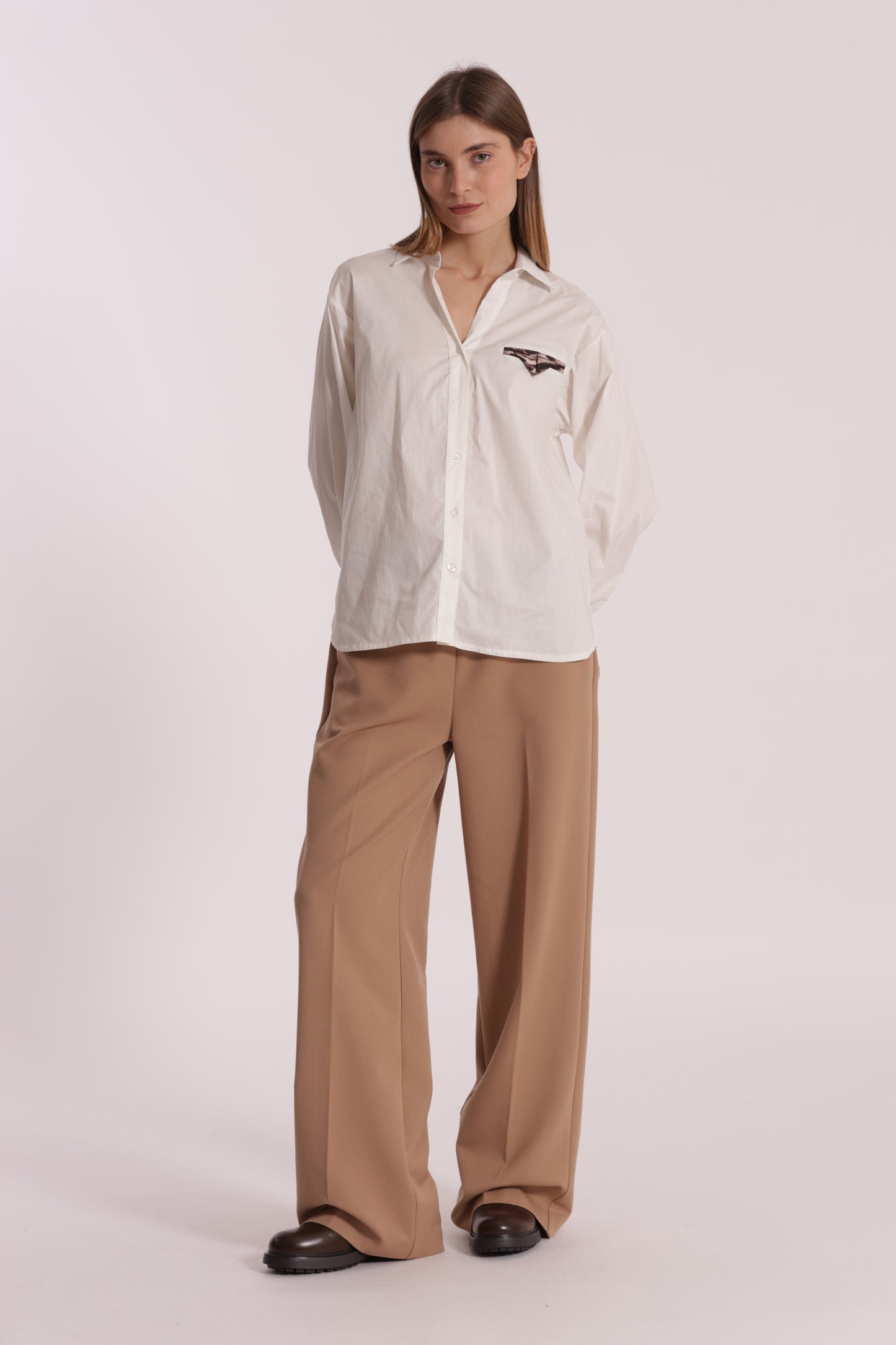 PANTALONE JOGGER PALAZZO IN POLYVISCOSA