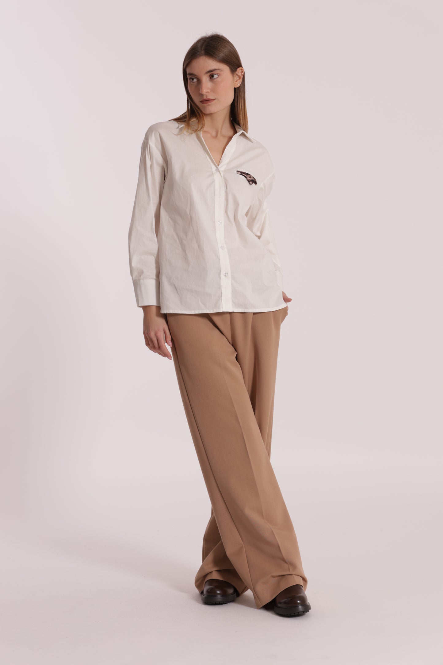 PANTALONE JOGGER PALAZZO IN POLYVISCOSA