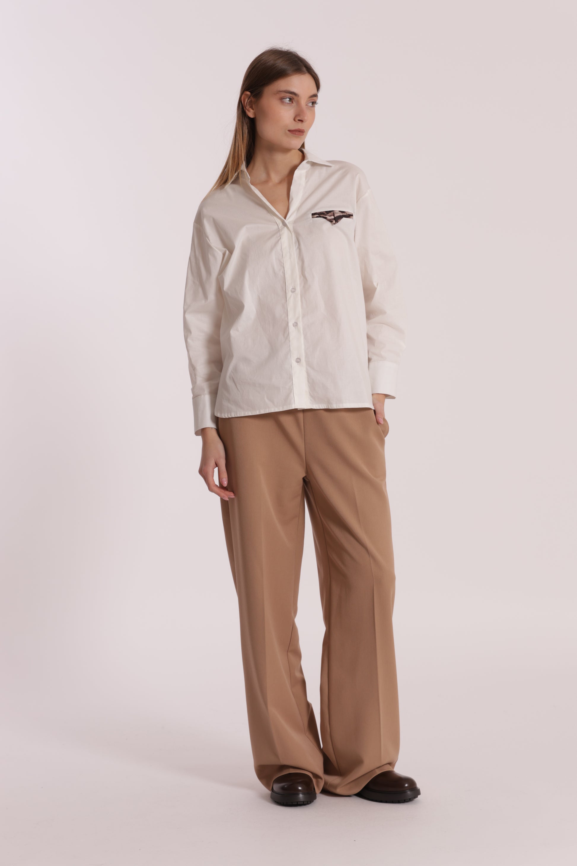 PANTALONE JOGGER PALAZZO IN POLYVISCOSA